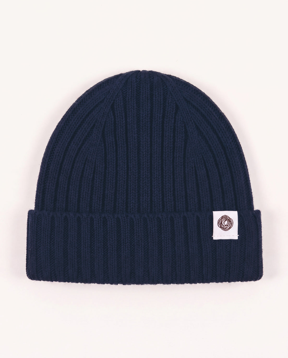 Merinowol Gebreide Baby Muts - Blueberry