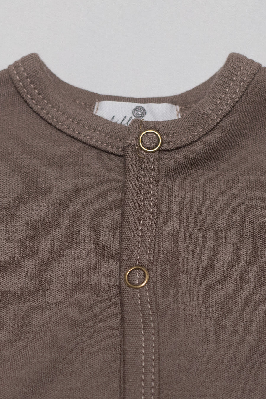 Wollen baby pakje / playsuit - Merinowol - Walnut