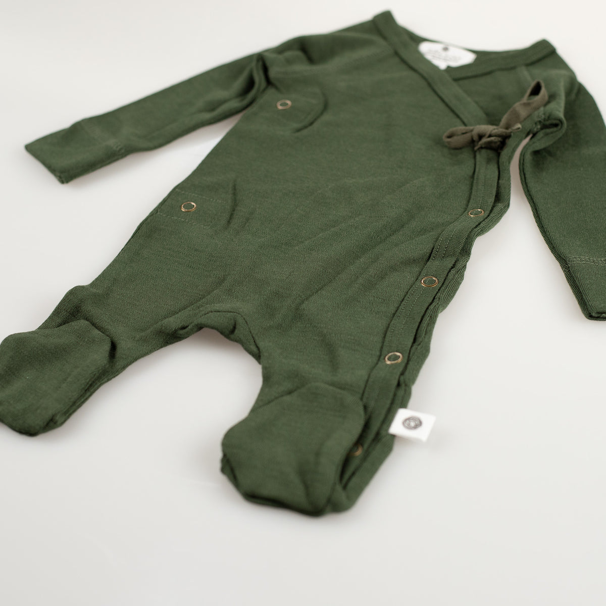 Wollen boxpakje / kruippakje – Merinowol - Rifle Green