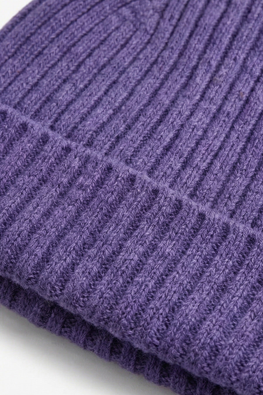 Merinowol Gebreide Baby Muts - Violet