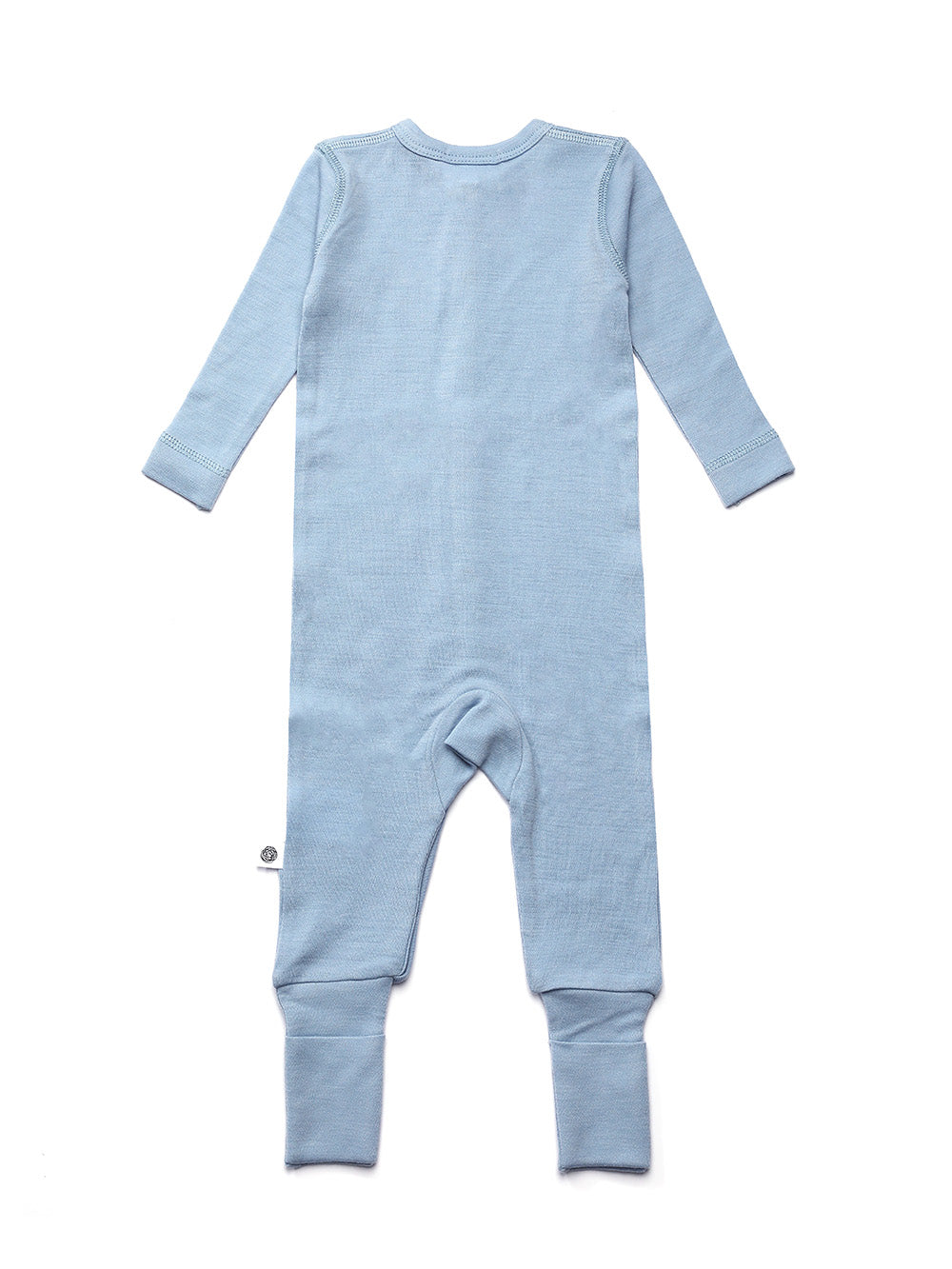 Wollen baby pakje / playsuit - Merinowol - Blue Fog