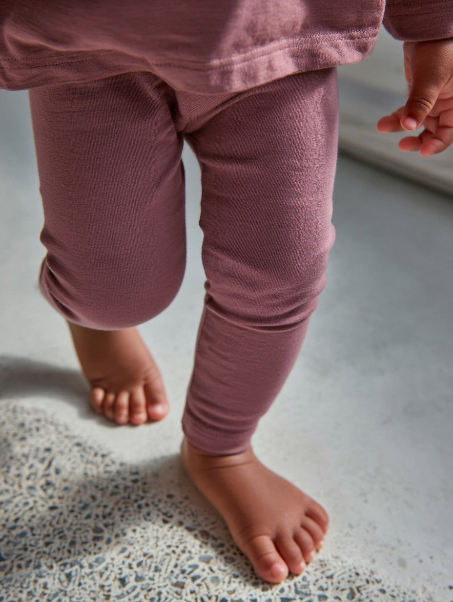 Woll Baby-Kinderhose - Merinowolle - Grape Shake