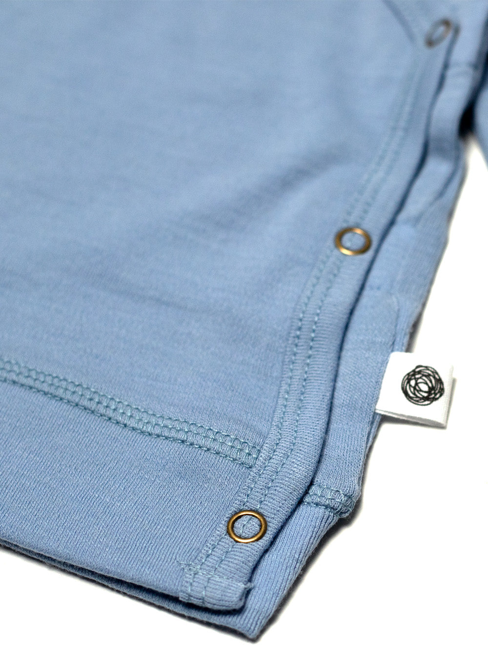 Baby wollen overslagtrui – Merinowol - Blue Fog