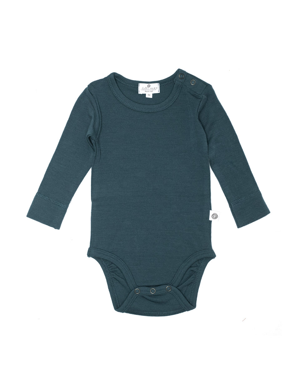 Wollen Romper lange mouwen - Merinowol - Orion Blue
