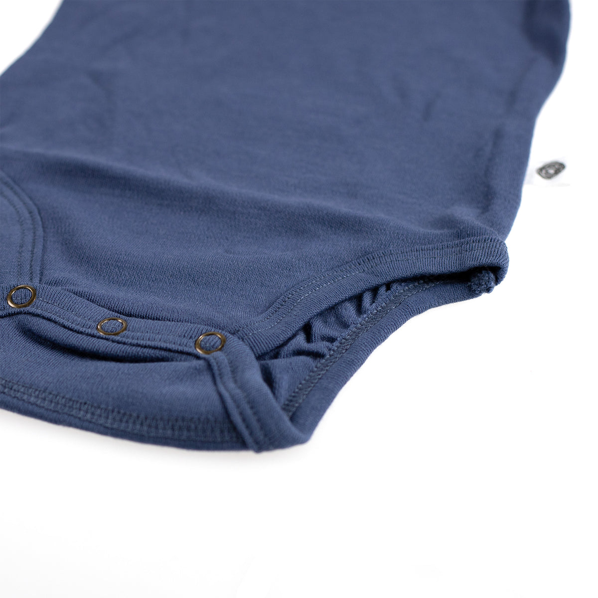 Wollen Romper korte mouw – Merinowol - Vintage Indigo