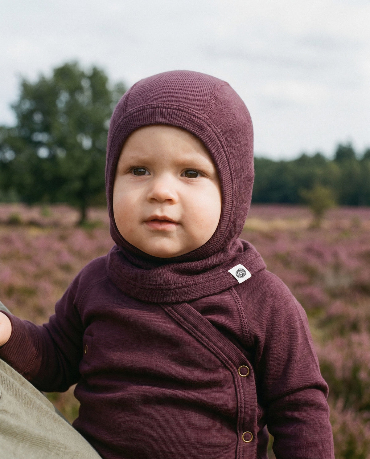 Kinder-Sturmhaube / Balaclava aus Wolle - Red Mahogany