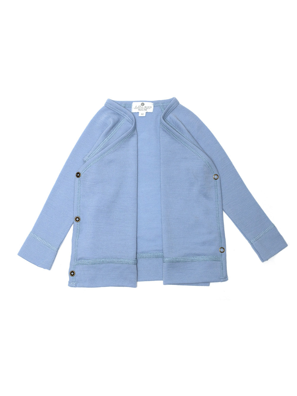 Baby wollen overslagtrui – Merinowol - Blue Fog