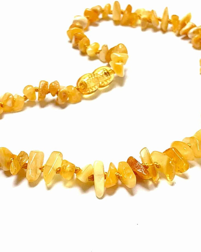 Baby/Kind - Barnsteen ketting - butter - chips 33cm - Lille Barn - With ♥ for the smallest