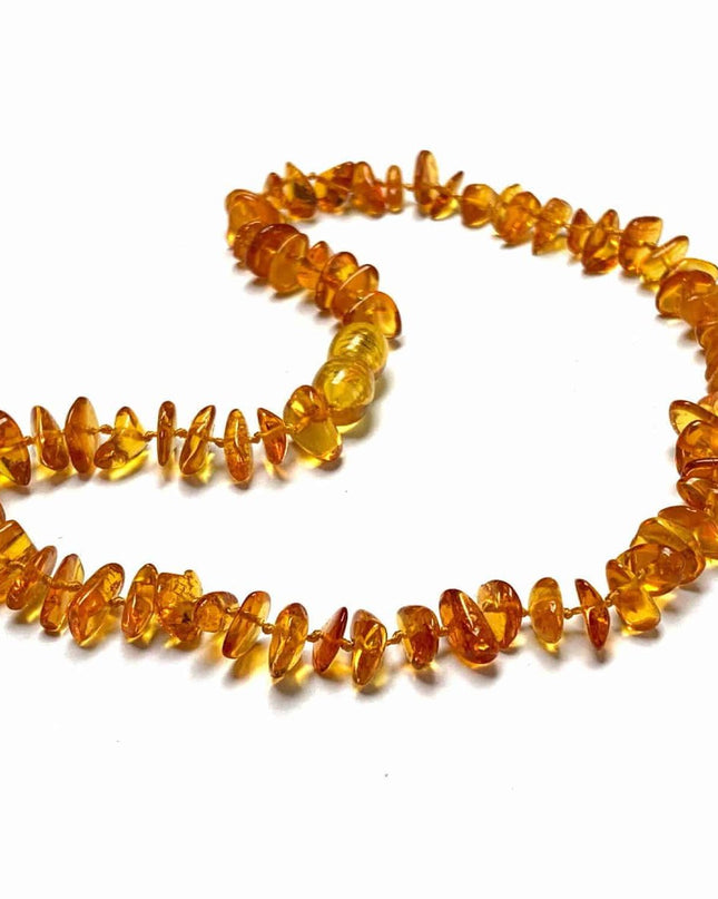 Baby/Kind - Barnsteen ketting - honey - chips 33cm - Lille Barn - With ♥ for the smallest