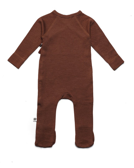 Wollstrampler / Romper – Merinowolle – Zimt