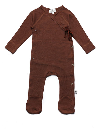 Wollstrampler / Romper – Merinowolle – Zimt