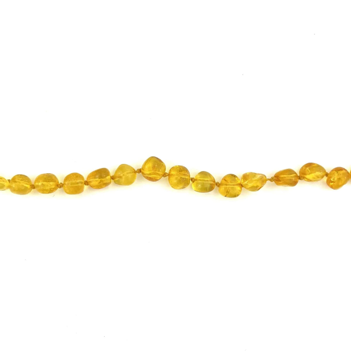 Baby/Kind – Bernsteinkette – runde Zitronenperlen – 33 cm