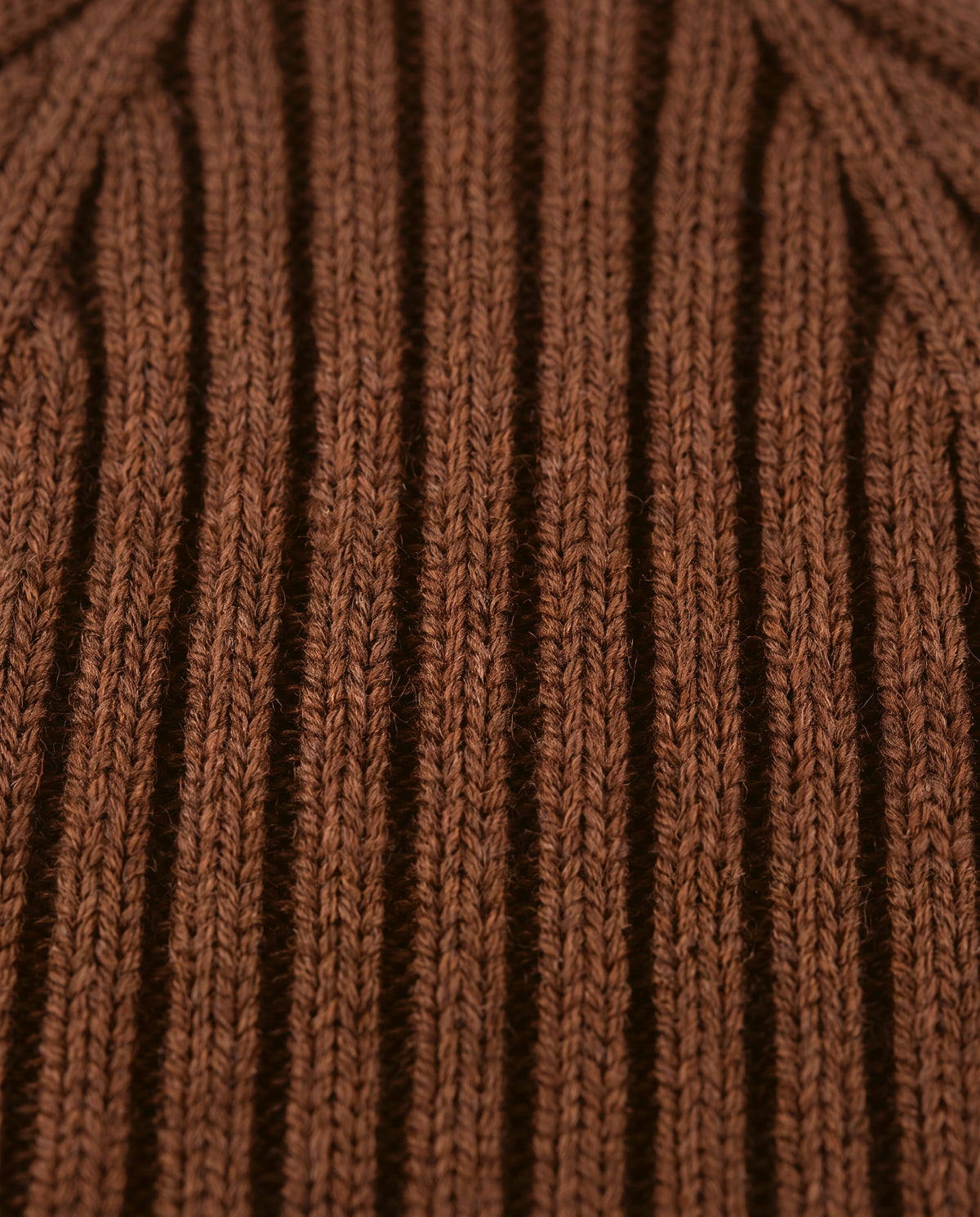 Gestrickte Baby Mütze aus Merinowolle - Carob