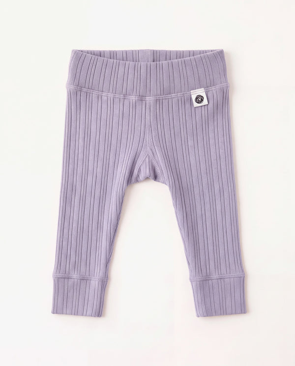 Woll-Hose in Rippstrick - Merinowolle - Lavender Frost