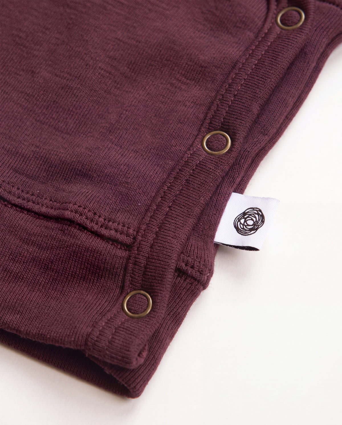 Baby Woll Wickelpullover – Merinowolle – Red Mahogany