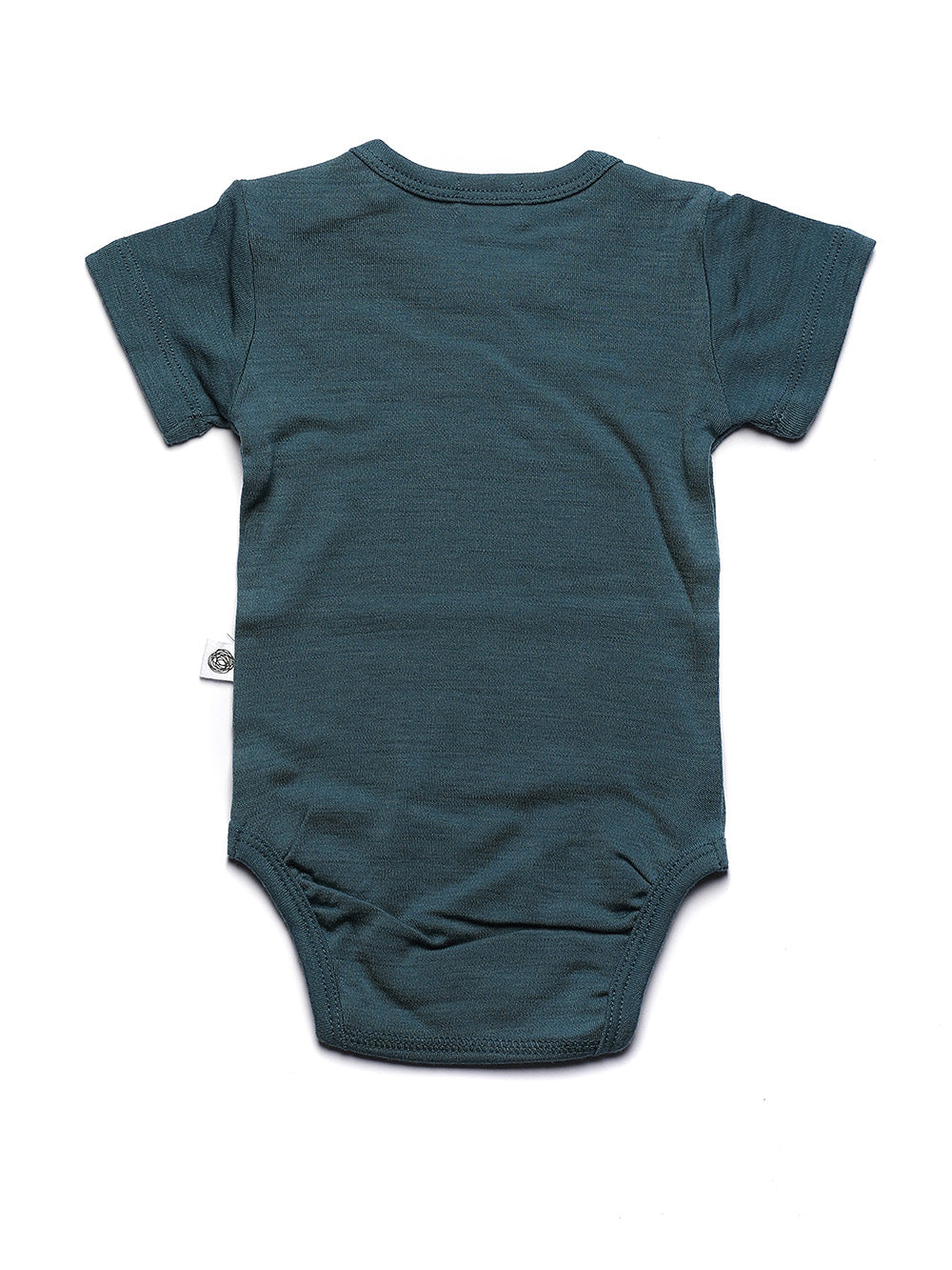 Merinwol romper korte mouwen - merinowol  - Orion Blue