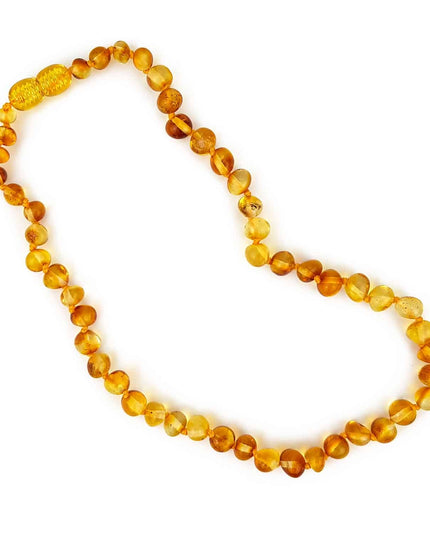 Baby/Kind - Barnsteen ketting - honing  - gepolijste ronde steentjes - 33cm - Lille Barn - With ♥ for the smallest