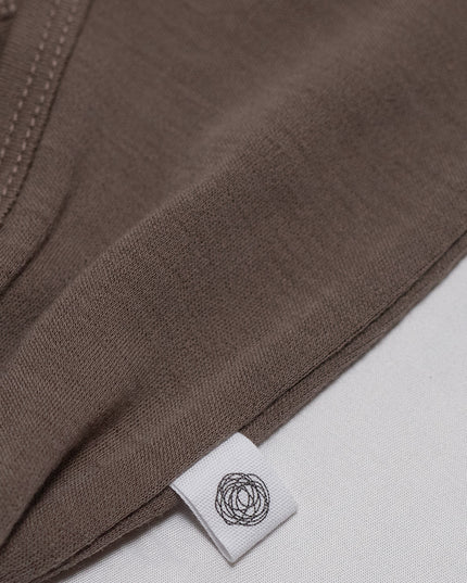 Baby-Strampler/Spielanzug aus Wolle – Merinowolle – Misty Rose