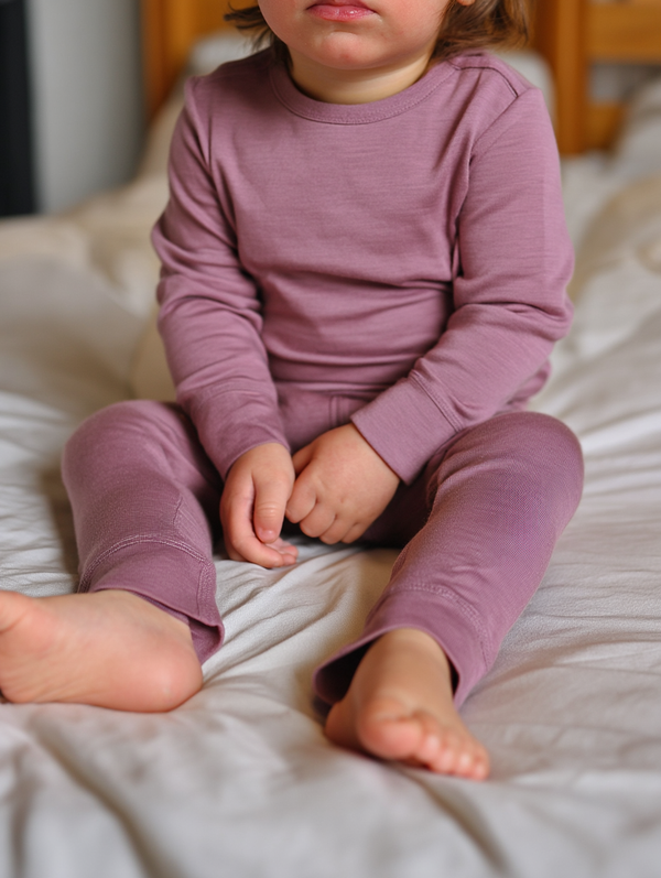 Wollpullover für Babys und Kinder - Merinowolle - Lavender Mist
