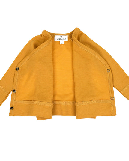 Baby Woll-Wickelpullover – Merinowolle – Harvest Gold