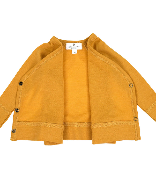 Baby Woll-Wickelpullover – Merinowolle – Harvest Gold