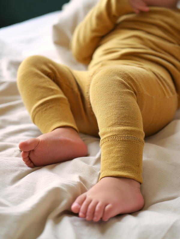 Woll Baby- und Kinderhose – Merinowolle - Harvest Gold