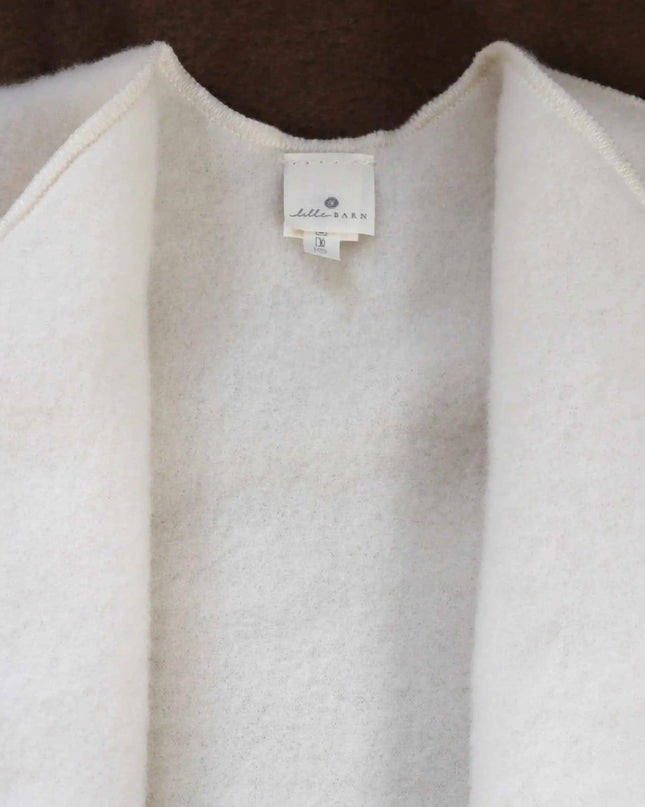 Wollen Baby / Newborn vestje - merinowol fleece - Naturel - Lille Barn - With ♥ for the smallest