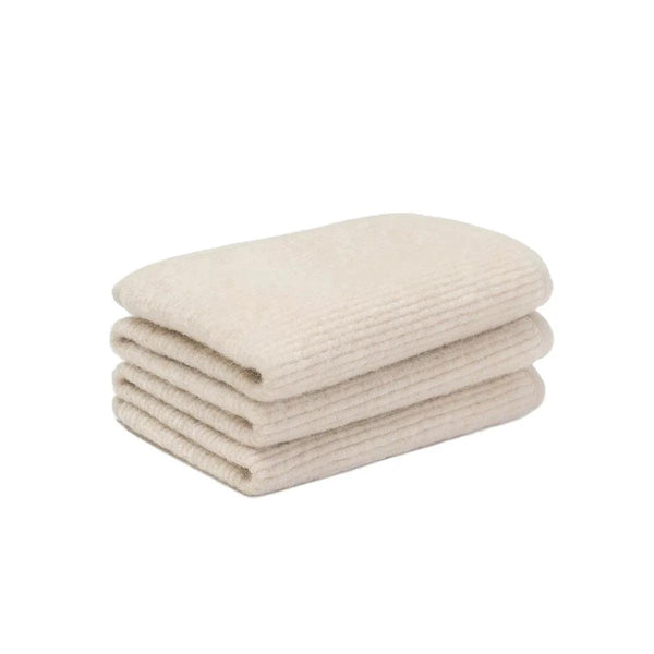 Wollunterlage / Unterdecke für Bett mit Rippenstruktur – Merinowolle – 60x120cm