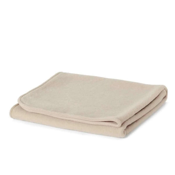 Wollene Wiegendecke fleece - 75cmx100cm - Merinowolle - Beige