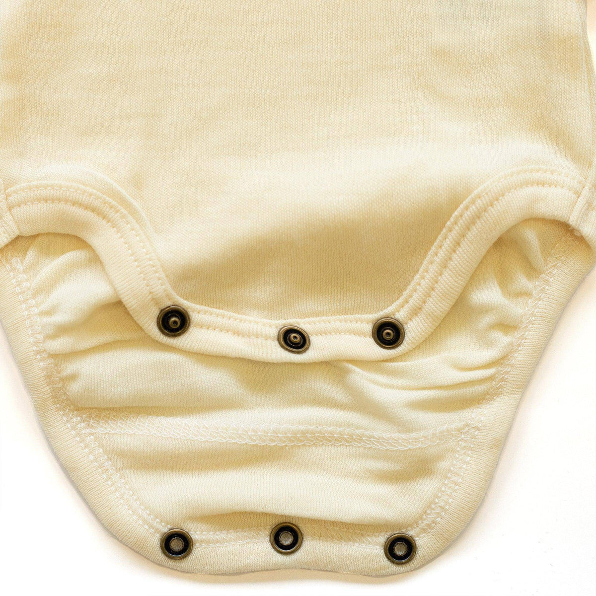Wollen Romper korte mouw – Merinowol - Naturel