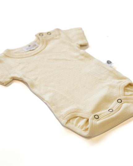 Wollen Romper korte mouw – Merinowol - Naturel - Lille Barn - With ♥ for the smallest