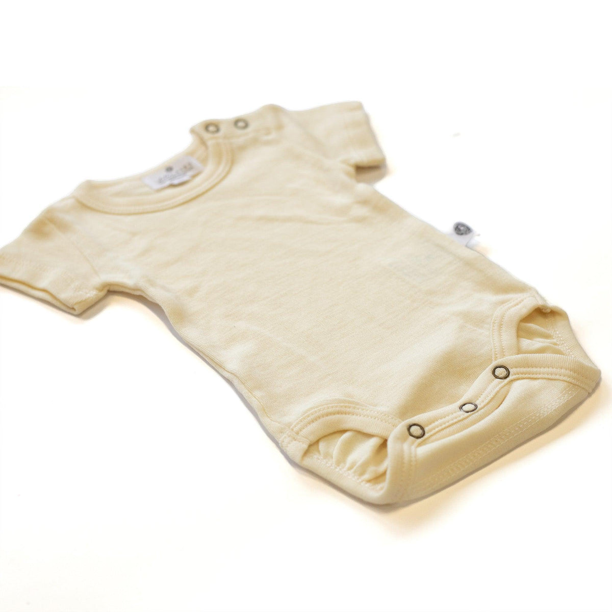 Wollen Romper korte mouw – Merinowol - Naturel