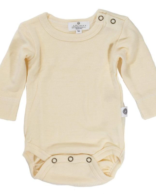 Wollen Romper lange mouw – Merinowol - Naturel - Lille Barn - With ♥ for the smallest