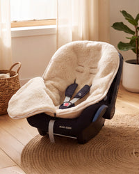 Woll-Fußsack für Babyschale oder Maxi-Cosi - Mandel - Merinowolle – bild 2