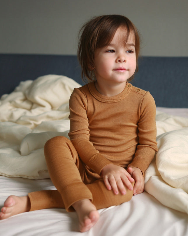 Baby-Kinderpullover aus Wolle – Merinowolle – Arganöl