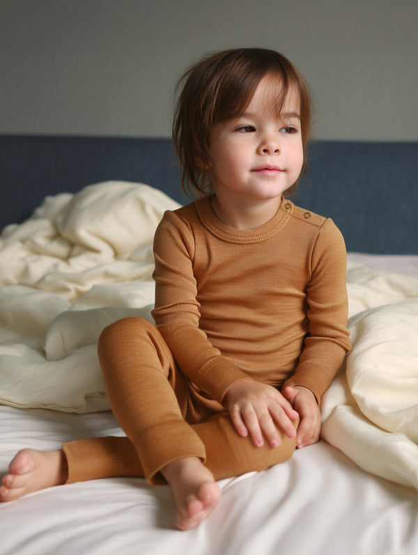 Baby-Kinderpullover aus Wolle – Merinowolle – Arganöl
