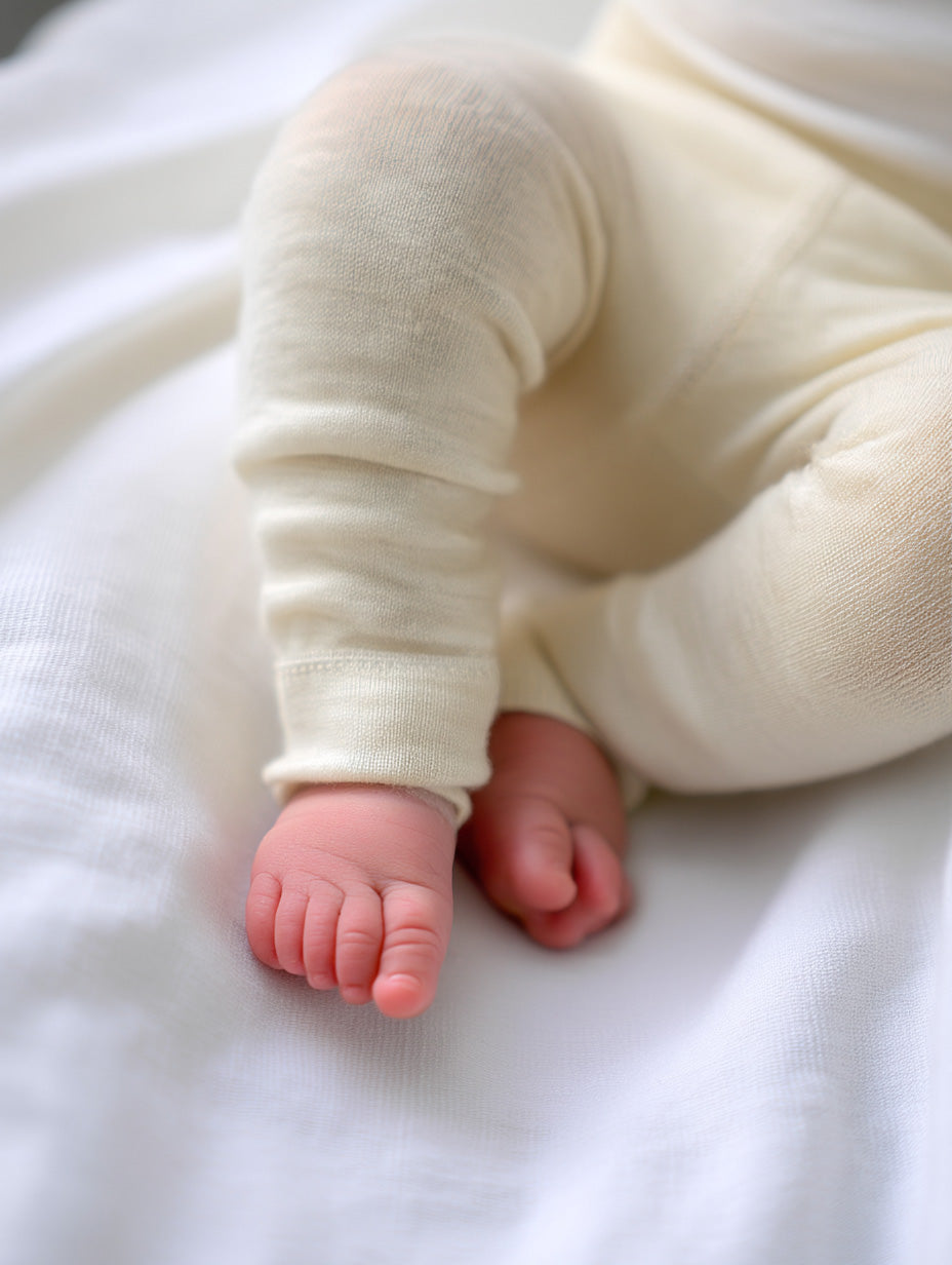 Wollene Babyhose -Merinowolle - Naturel