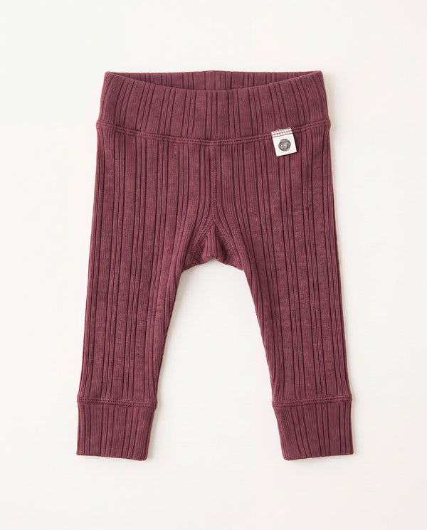 Woll-Hose in Rippstrick - Merinowolle - Rose Brown