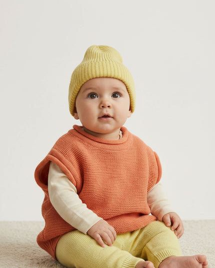 Babymütze aus Merinowolle – Limonade