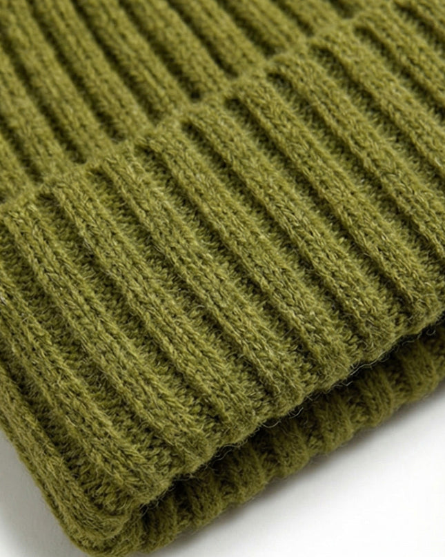 Babymütze aus Merinowolle – Gurke