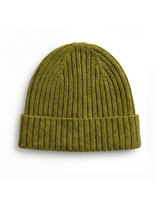 Babymütze aus Merinowolle – Gurke