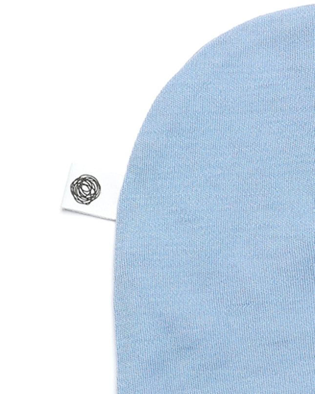 Woll-Babymütze - Merinowolle - Blue Fog