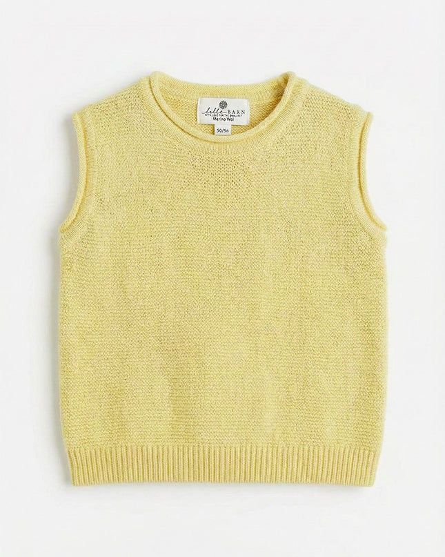 Baby Spencer aus Merinowolle gestrickt - Limonade