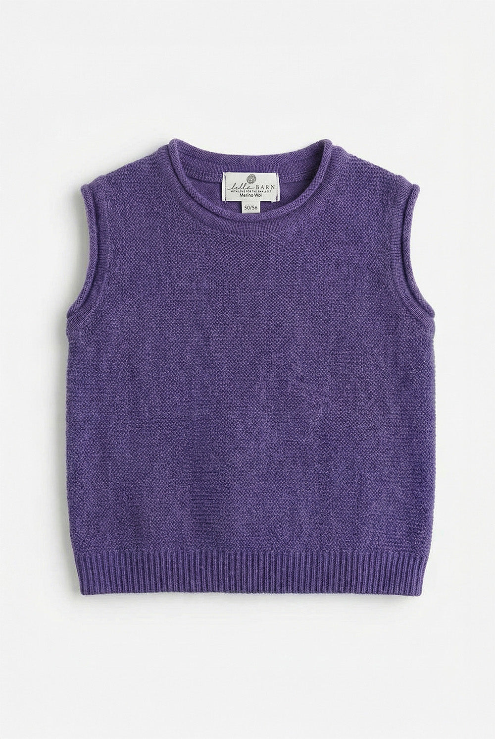 Merinowol gebreide baby spencer - Violet