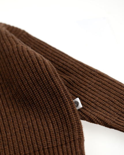 Gestrickter Wollpullover für Babys – Merinowolle – Braun