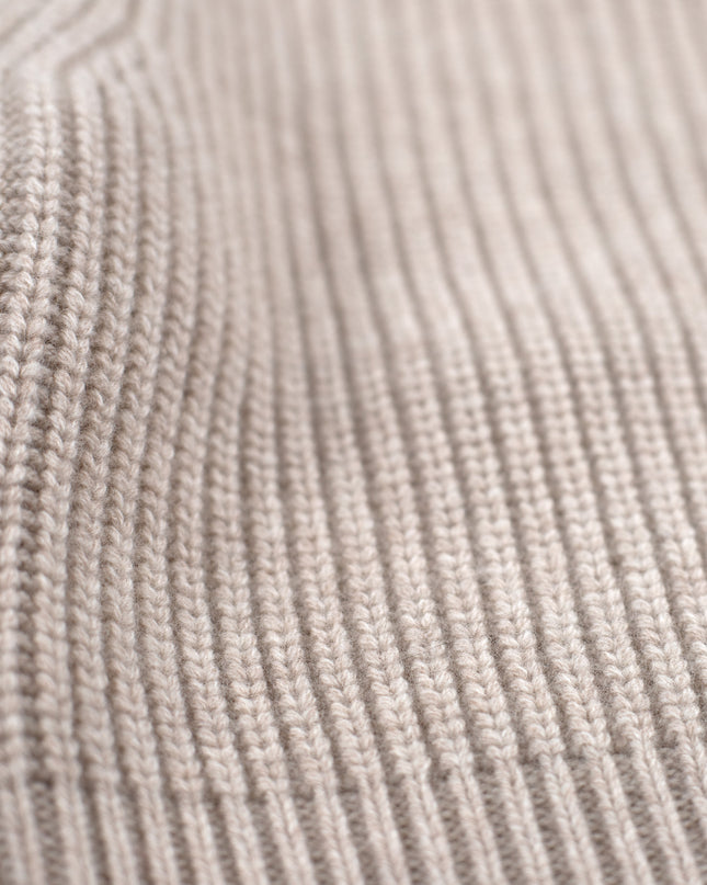 Gestrickter Wollpullover für Babys – Merinowolle – Knoblauch