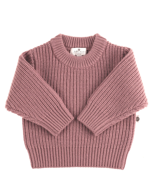 Gestrickter Wollpullover für Babys – Merinowolle – Haze