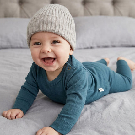 Wollen baby- kindertrui - Merinowol - Orion Blue