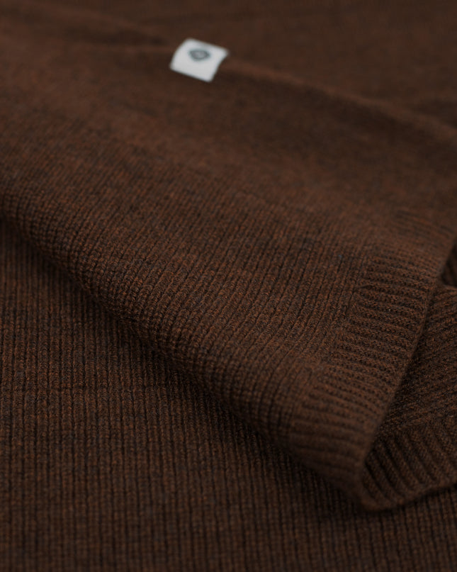 Wolldecke für Babys / Kinder gestrickt – Merinowolle – Braun