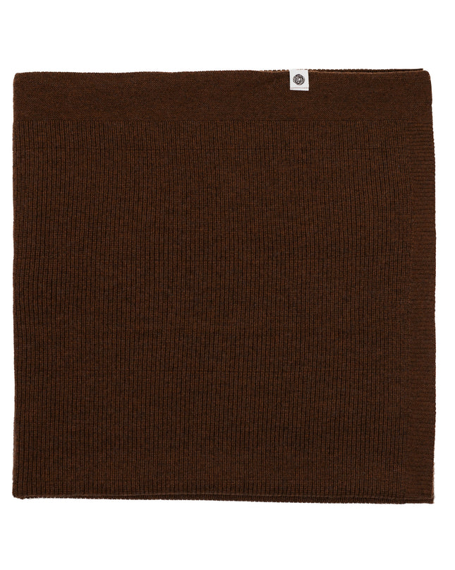 Wolldecke für Babys / Kinder gestrickt – Merinowolle – Braun